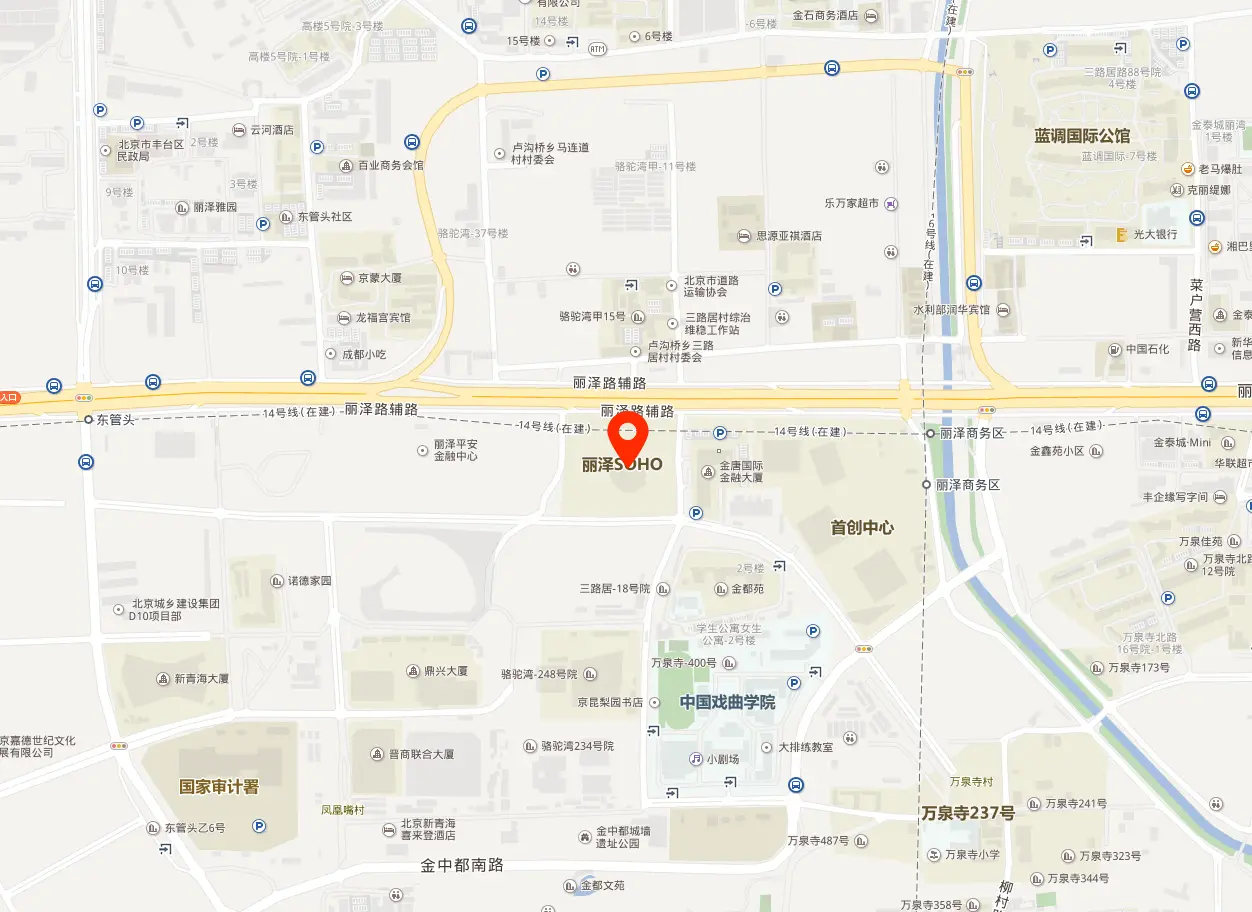 丽泽SOHO地图位置